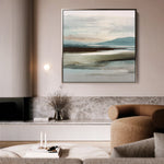 Abstract 1159 Canvas Art 60 x 60 cm / Black