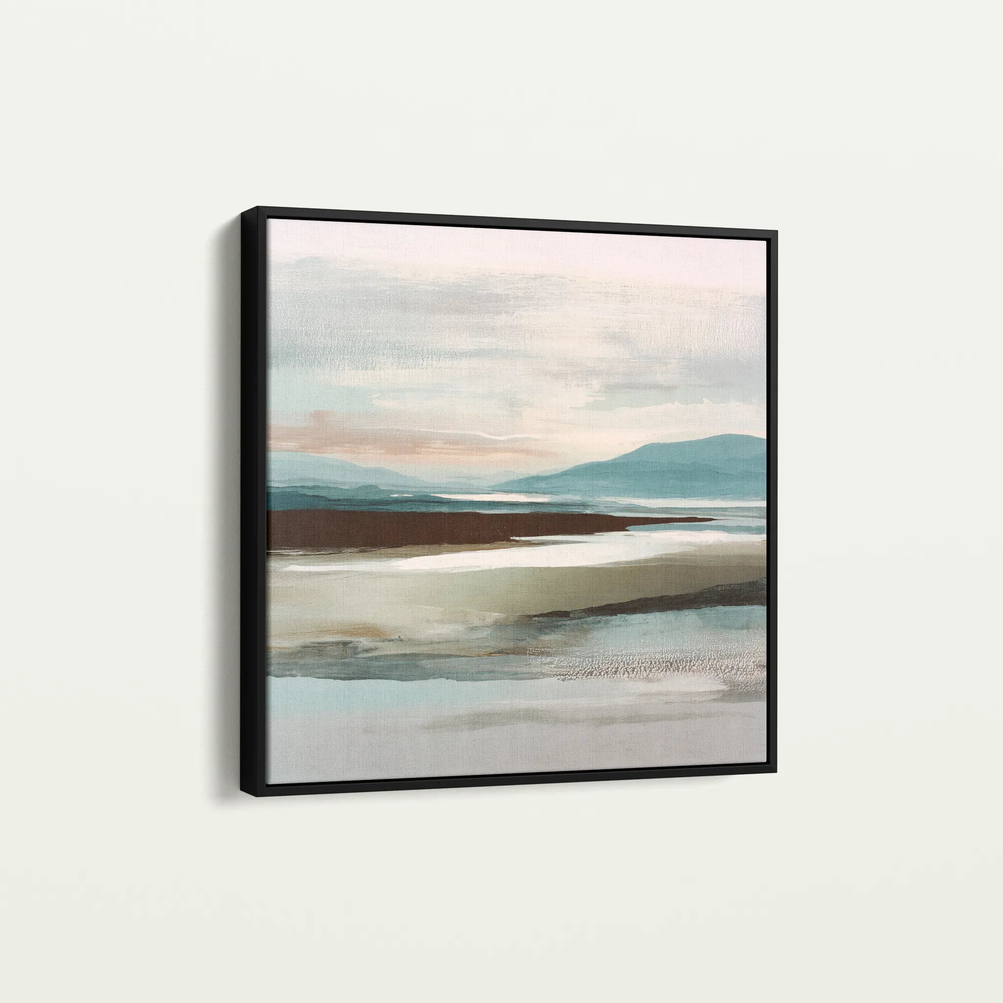 Abstract 1159 Canvas Art 60 x 60 cm / Black