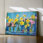 Floral 1159 Canvas Art 60 x 40 cm / Black