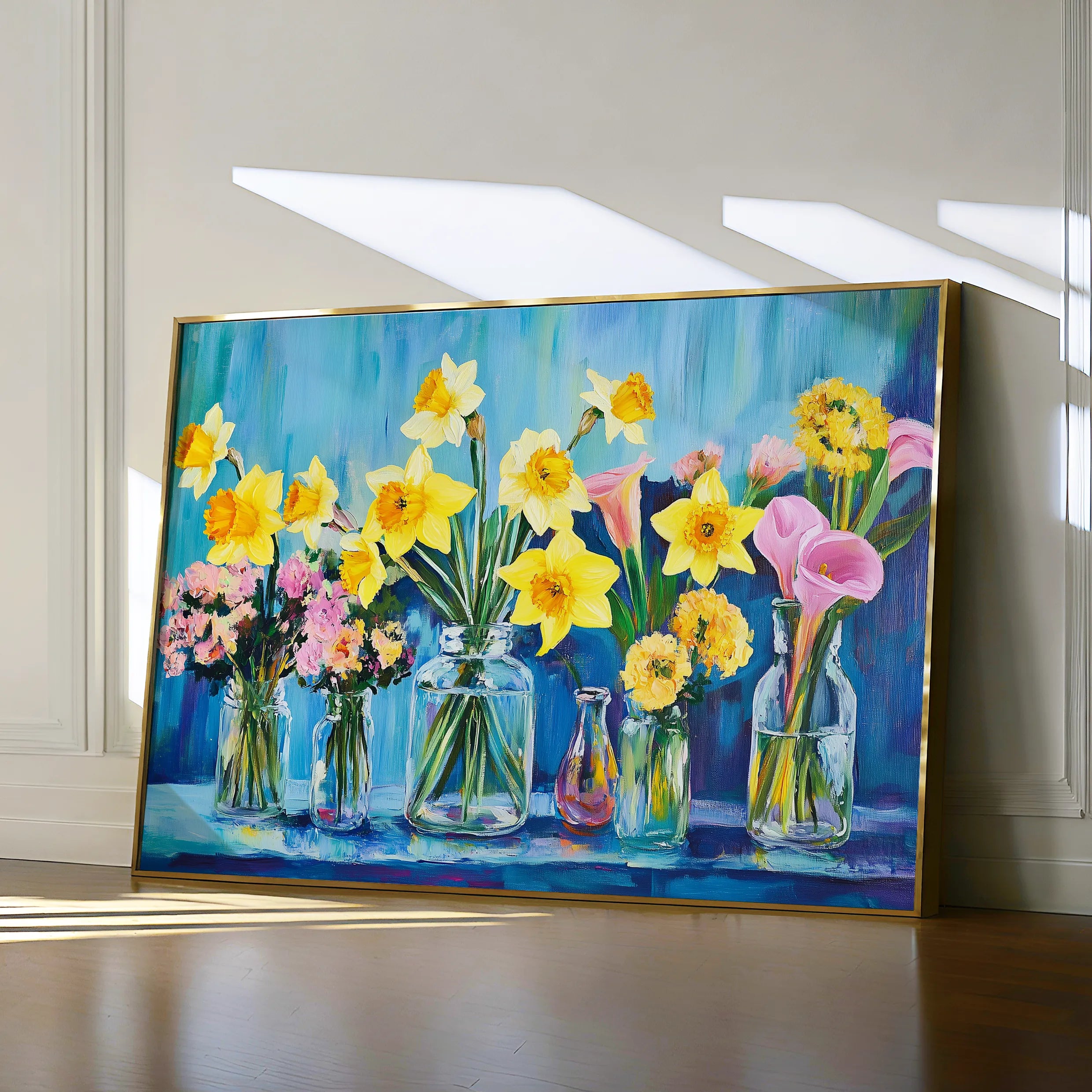 Floral 1159 Canvas Art 60 x 40 cm / Black
