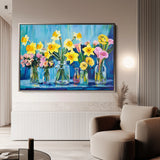 Floral 1159 Canvas Art 60 x 40 cm / Black