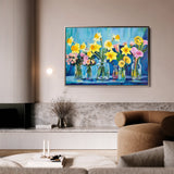 Floral 1159 Canvas Art 60 x 40 cm / Black
