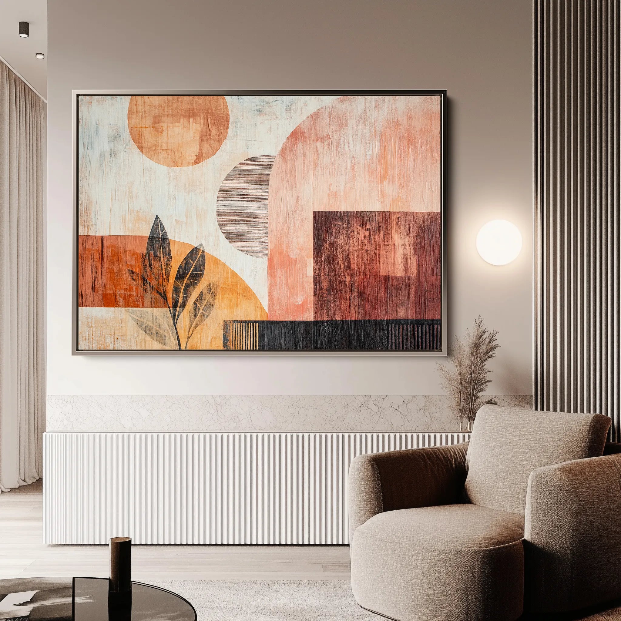 Boho 116 Canvas Art 60 x 40 cm / Black