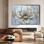 Floral 116 Canvas Art 60 x 40 cm / Black