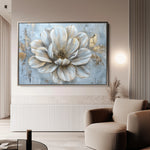 Floral 116 Canvas Art 60 x 40 cm / Black
