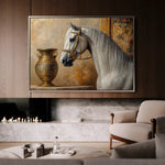 Horses 116 Canvas Art 60 x 40 cm / Black