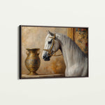 Horses 116 Canvas Art 60 x 40 cm / Black