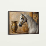 Horses 116 Canvas Art 60 x 40 cm / Black