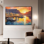 Landscape 116 Canvas Art 60 x 40 cm / Black