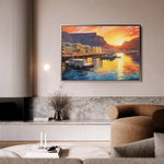 Landscape 116 Canvas Art 60 x 40 cm / Black