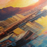 Landscape 116 Canvas Art 60 x 40 cm / Black