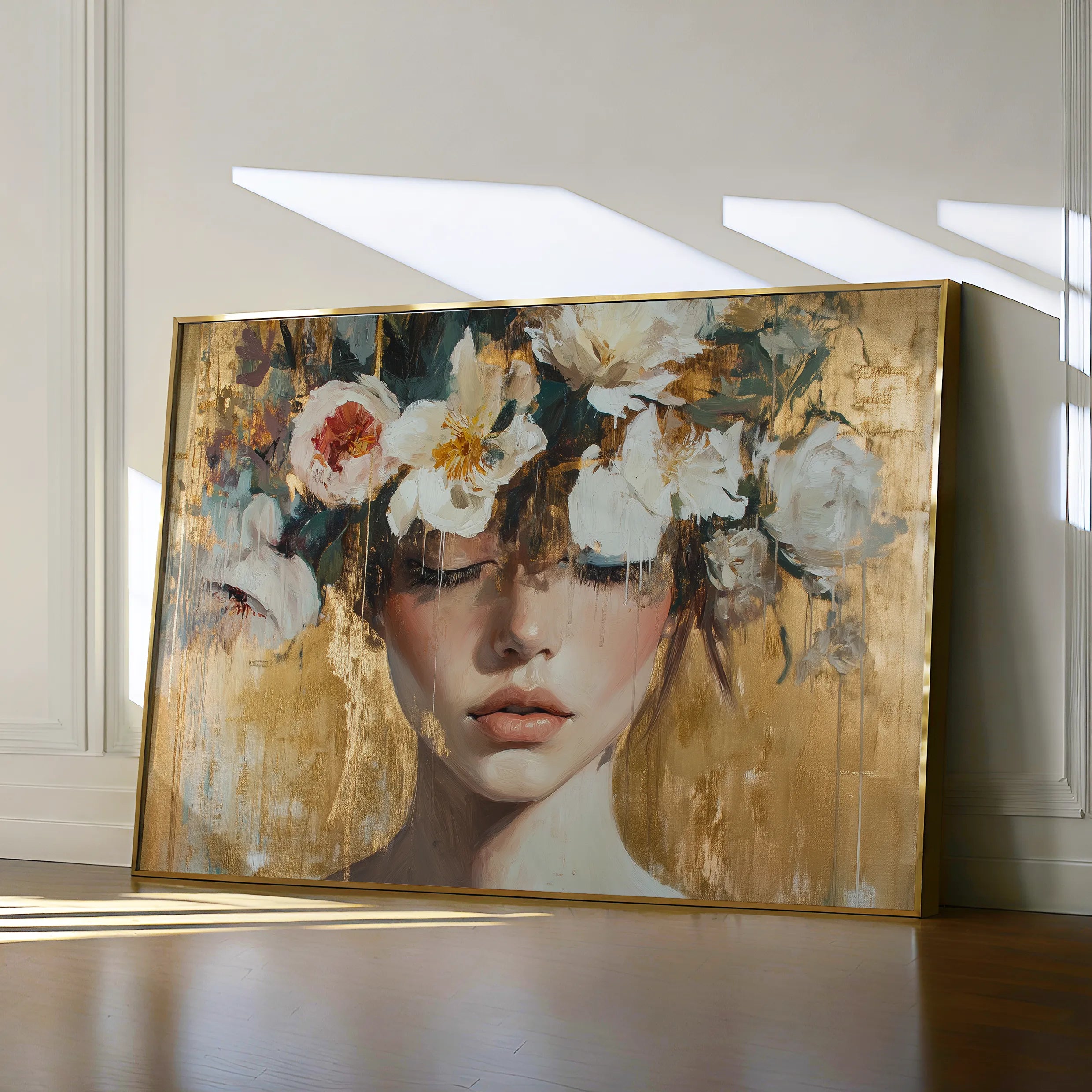 Portrait 116 Canvas Art 60 x 40 cm / Black