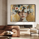 Portrait 116 Canvas Art 60 x 40 cm / Black