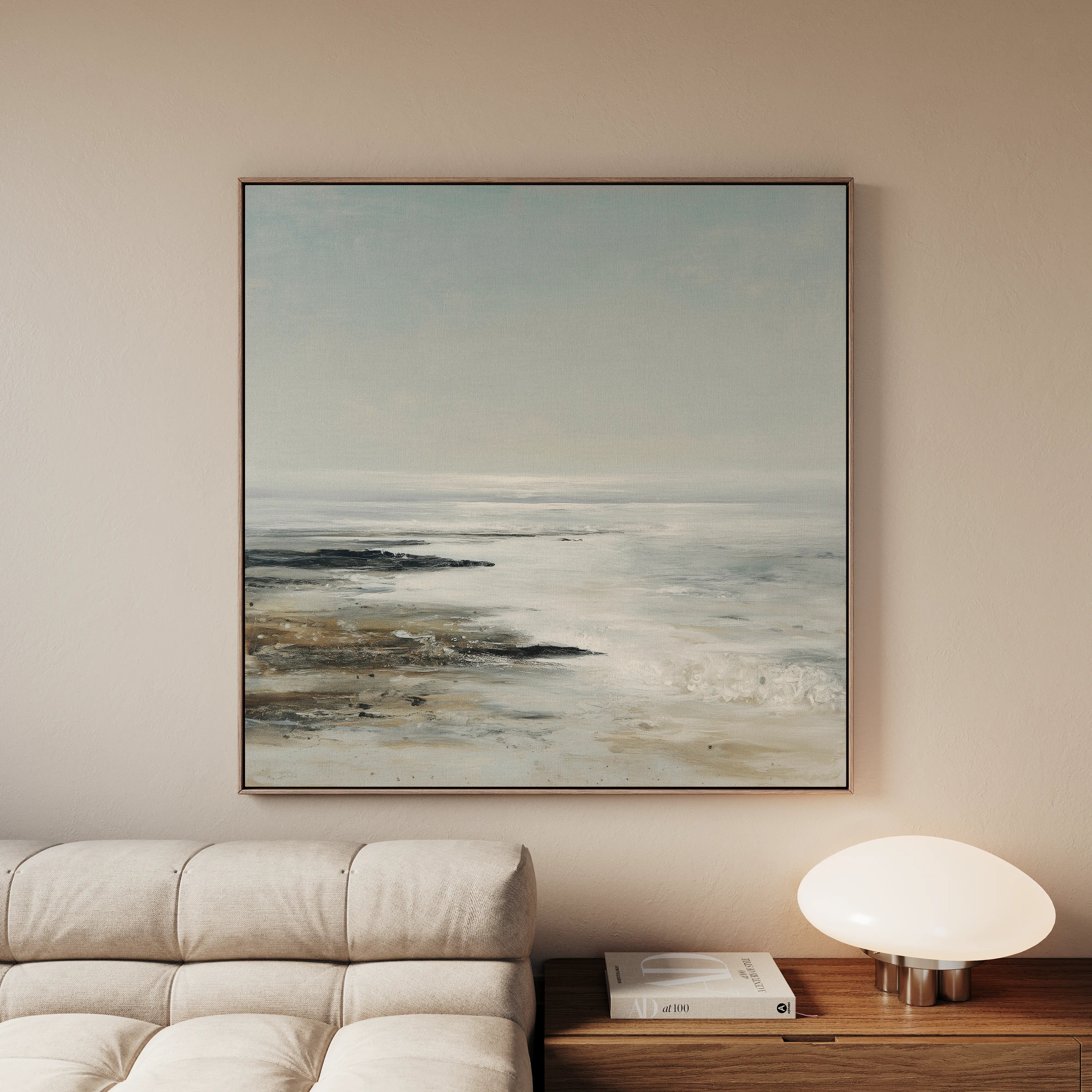 Abstract 1160 Canvas Art 60 x 60 cm / Black