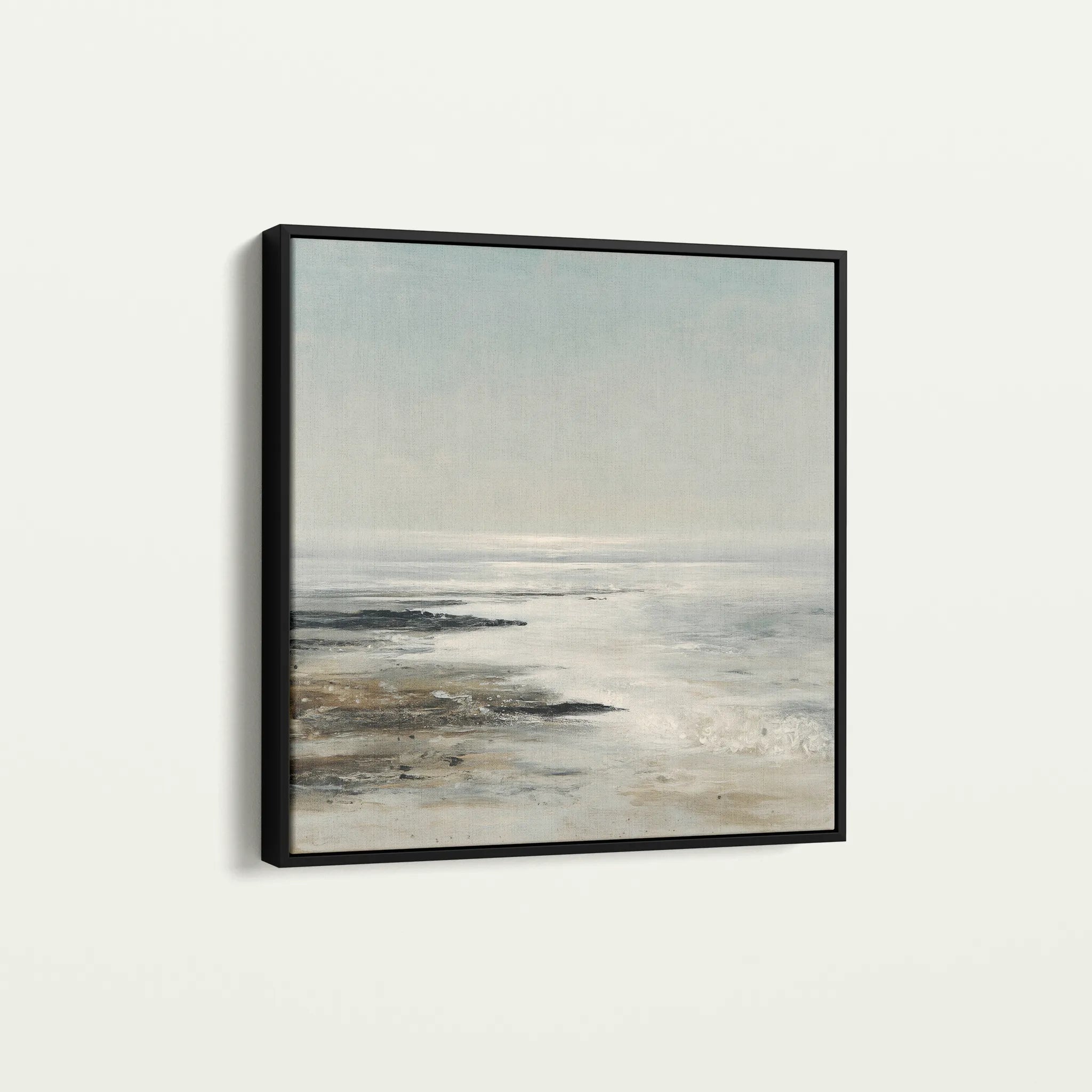 Abstract 1160 Canvas Art 60 x 60 cm / Black