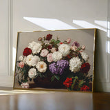 Floral 1160 Canvas Art 60 x 40 cm / Black