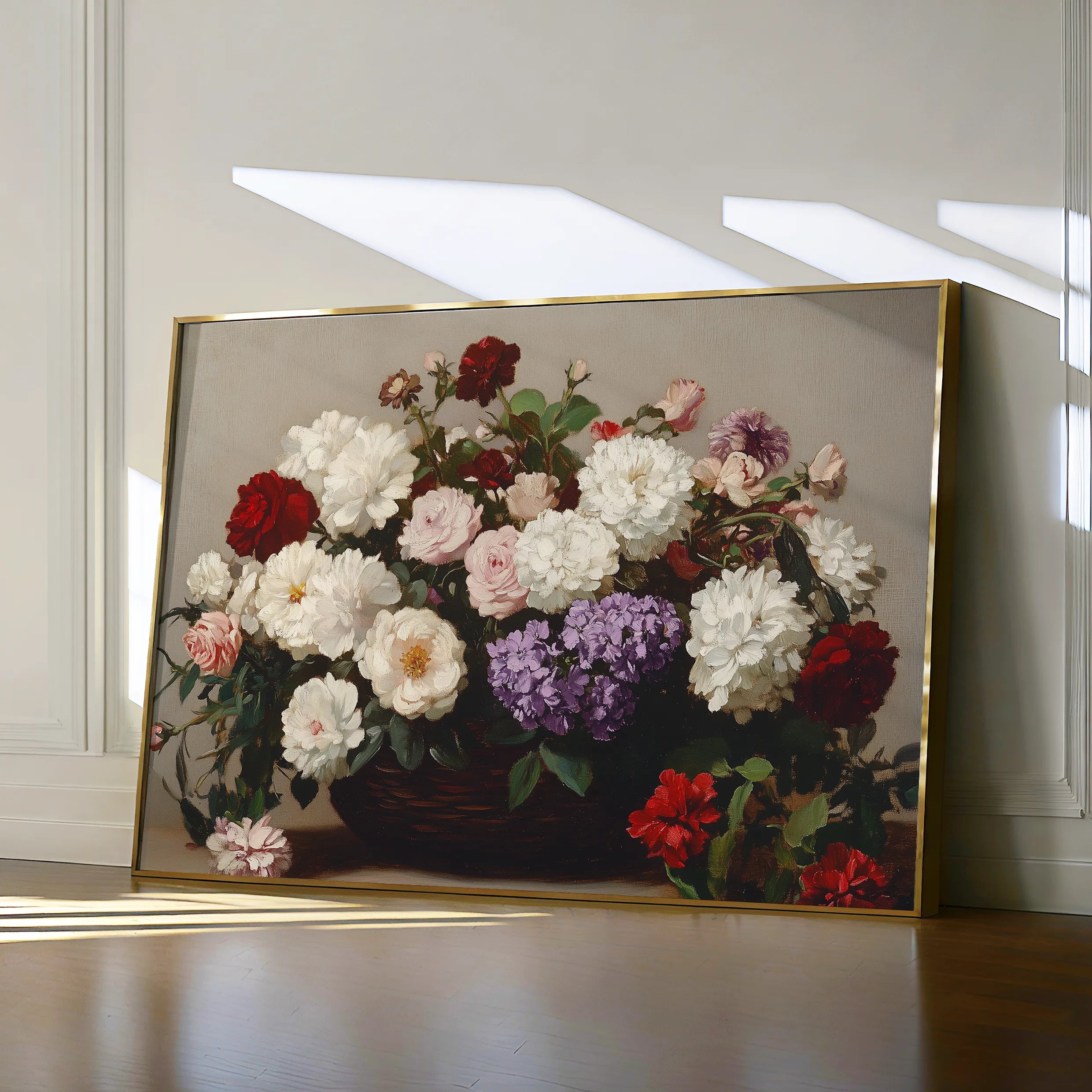 Floral 1160 Canvas Art 60 x 40 cm / Black