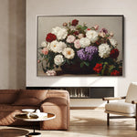 Floral 1160 Canvas Art 60 x 40 cm / Black