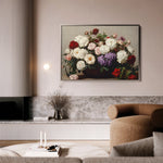 Floral 1160 Canvas Art 60 x 40 cm / Black