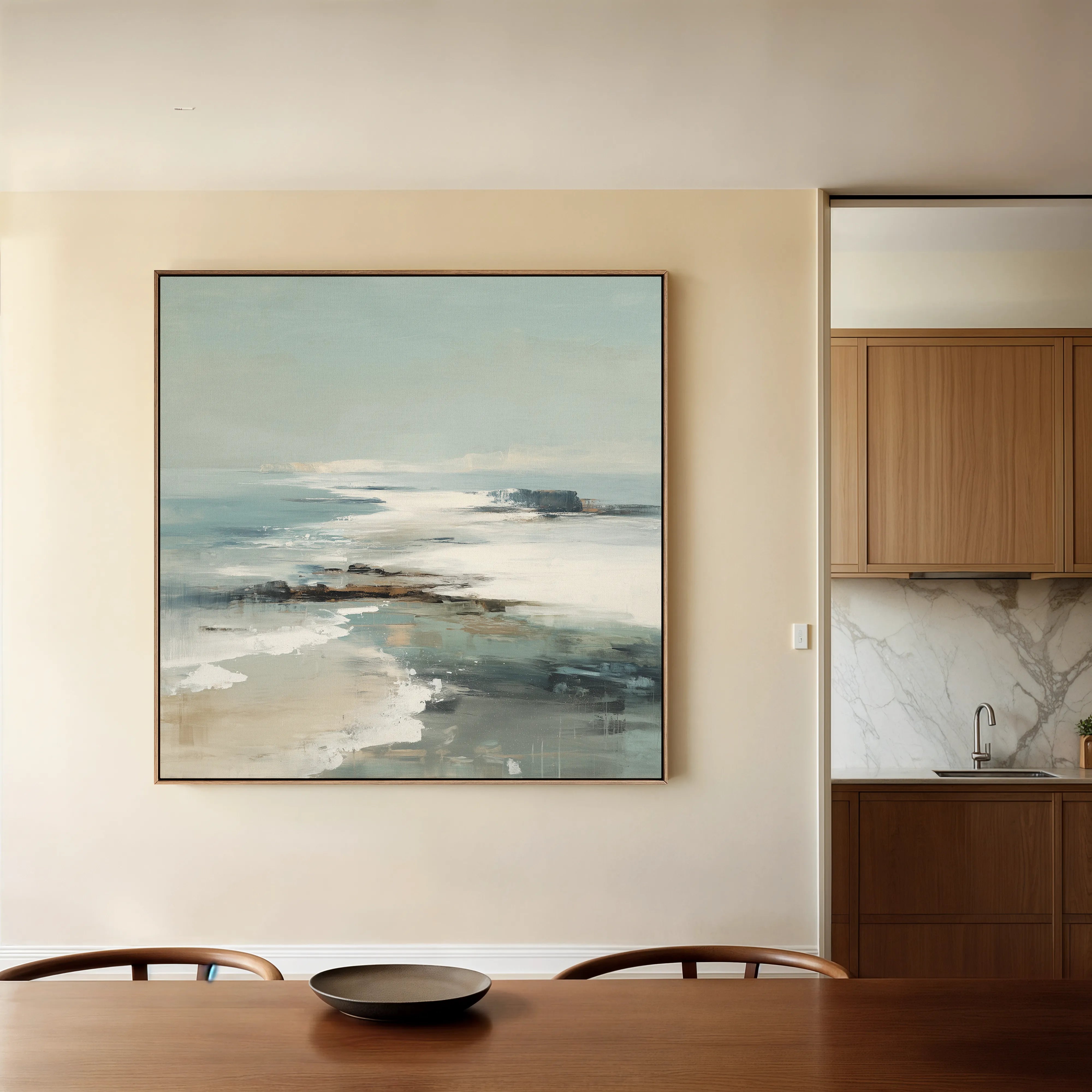 Abstract 1161 Canvas Art 60 x 60 cm / Black