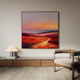 Abstract 1162 Canvas Art 60 x 60 cm / Black