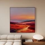 Abstract 1162 Canvas Art 60 x 60 cm / Black