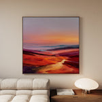 Abstract 1162 Canvas Art 60 x 60 cm / Black