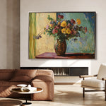 Floral 1162 Canvas Art 60 x 40 cm / Black