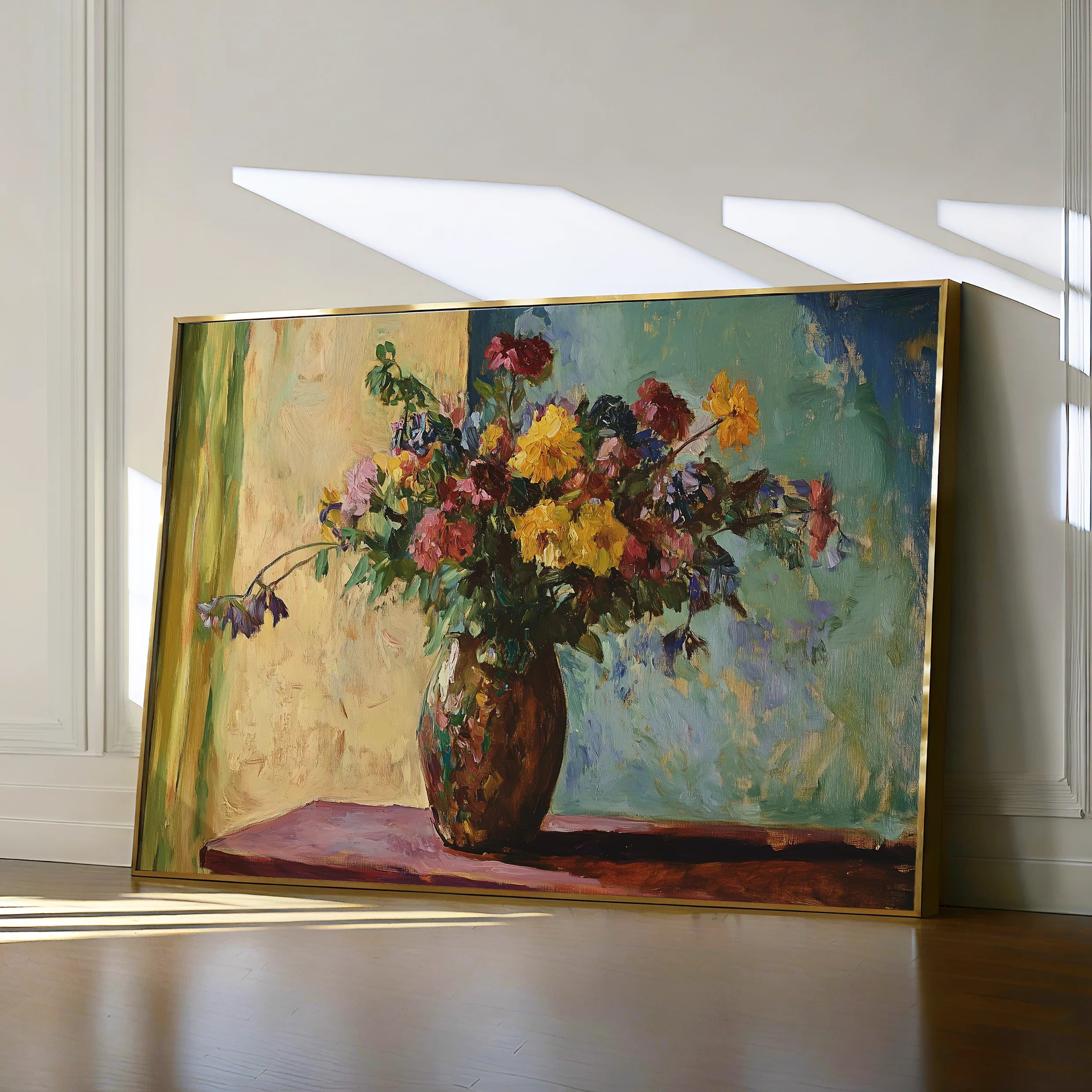 Floral 1162 Canvas Art 60 x 40 cm / Black