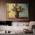 Floral 1162 Canvas Art 60 x 40 cm / Black
