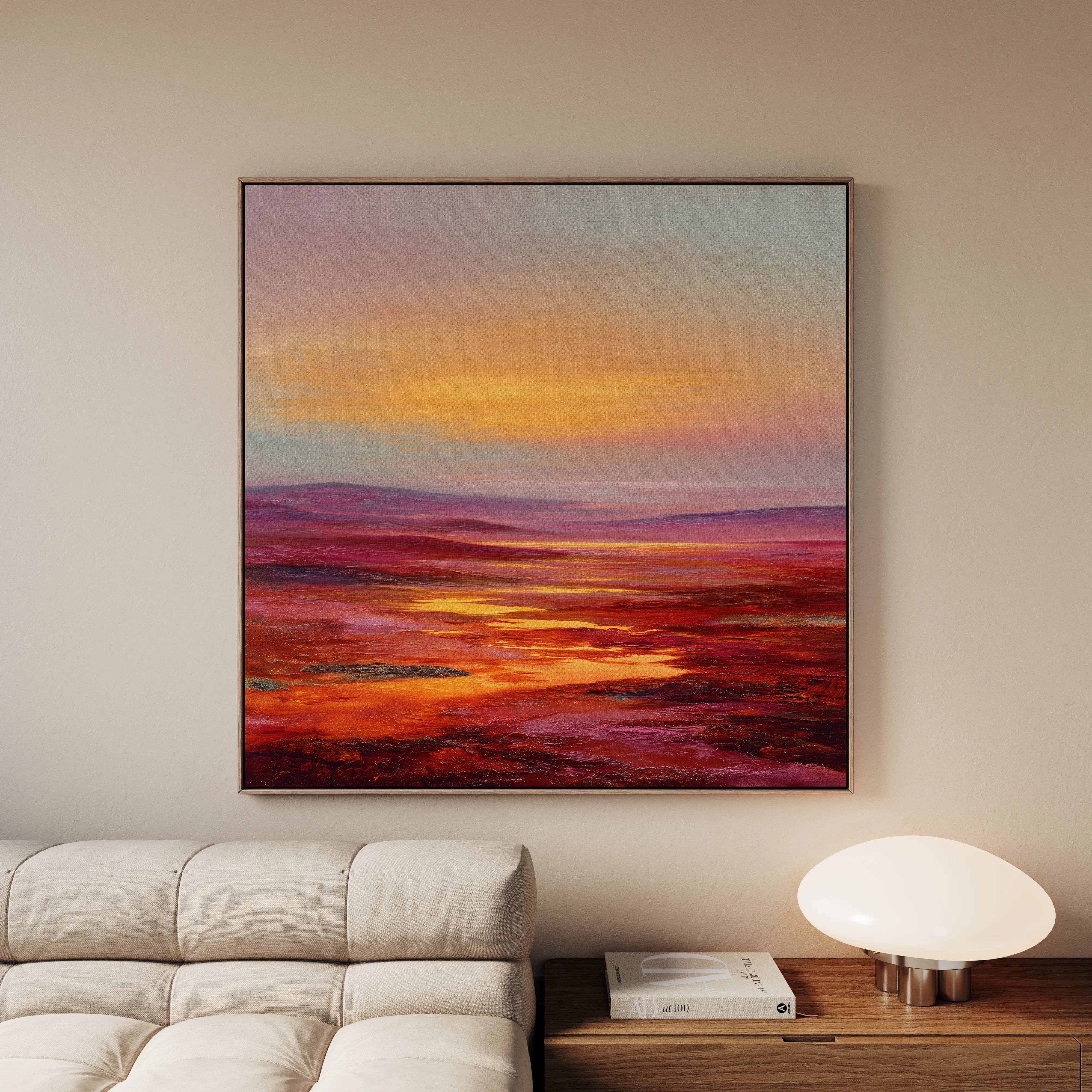 Abstract 1163 Canvas Art 60 x 60 cm / Black