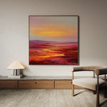 Abstract 1163 Canvas Art 60 x 60 cm / Black