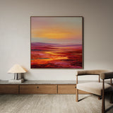 Abstract 1163 Canvas Art 60 x 60 cm / Black