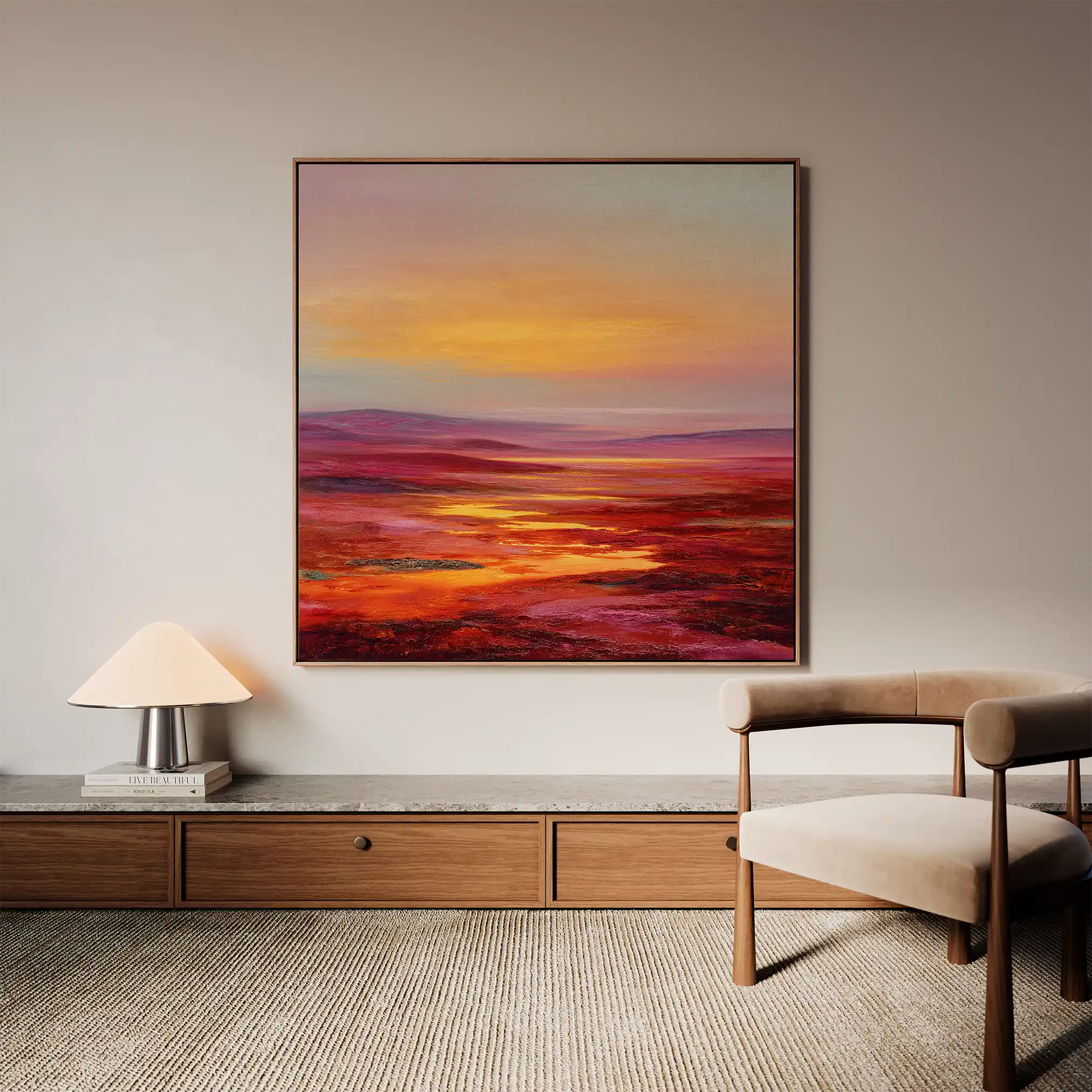 Abstract 1163 Canvas Art 60 x 60 cm / Black