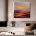 Abstract 1163 Canvas Art 60 x 60 cm / Black