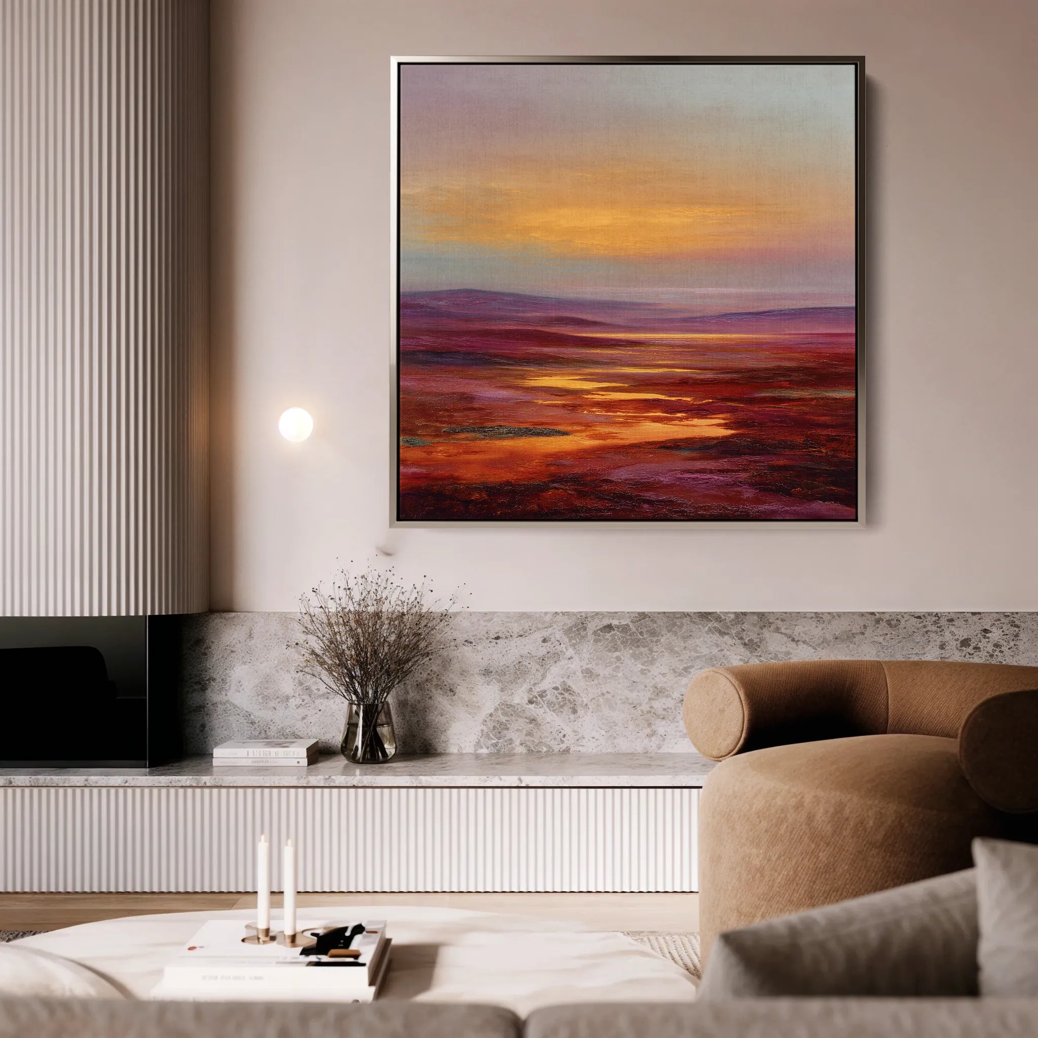 Abstract 1163 Canvas Art 60 x 60 cm / Black