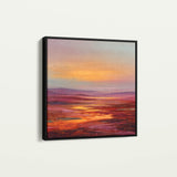 Abstract 1163 Canvas Art 60 x 60 cm / Black