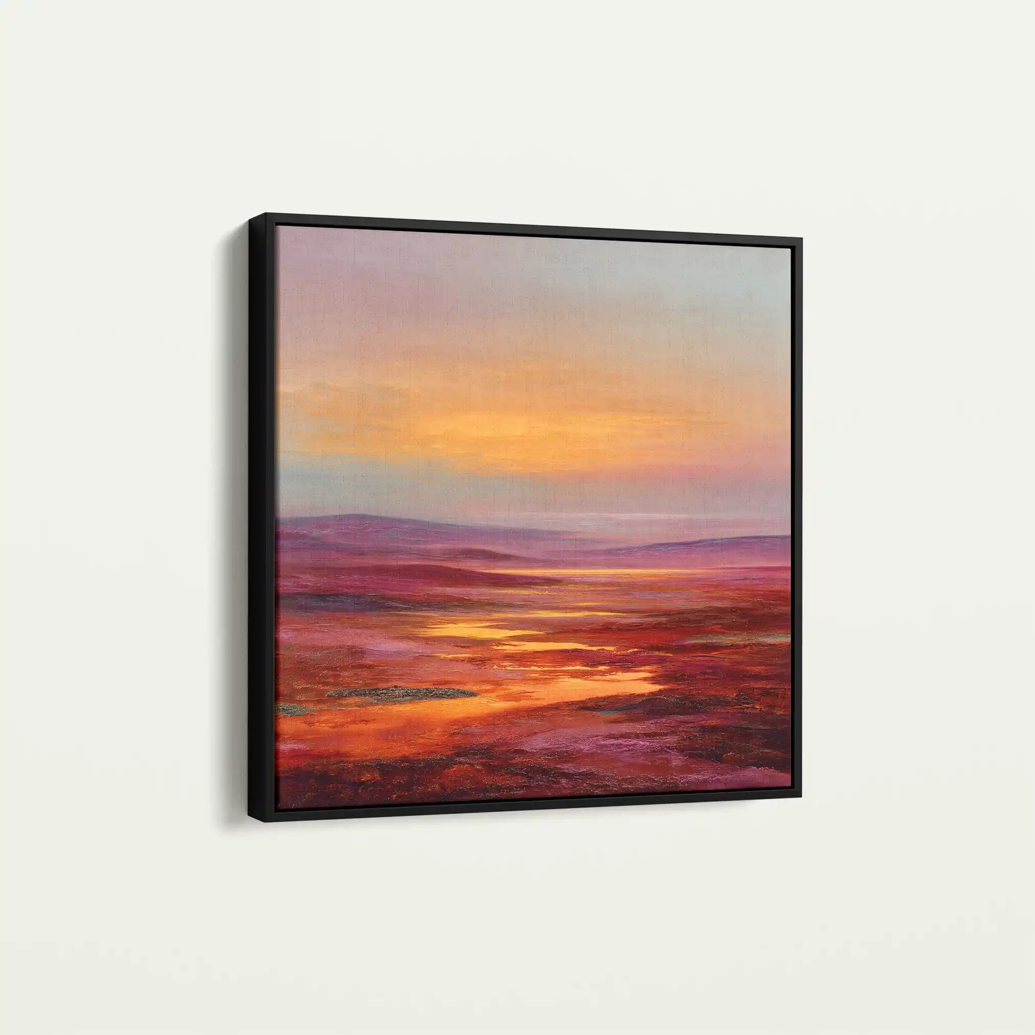 Abstract 1163 Canvas Art 60 x 60 cm / Black