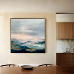 Abstract 1164 Canvas Art 60 x 60 cm / Black