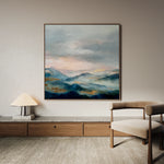 Abstract 1164 Canvas Art 60 x 60 cm / Black