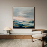 Abstract 1164 Canvas Art 60 x 60 cm / Black