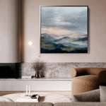 Abstract 1164 Canvas Art 60 x 60 cm / Black
