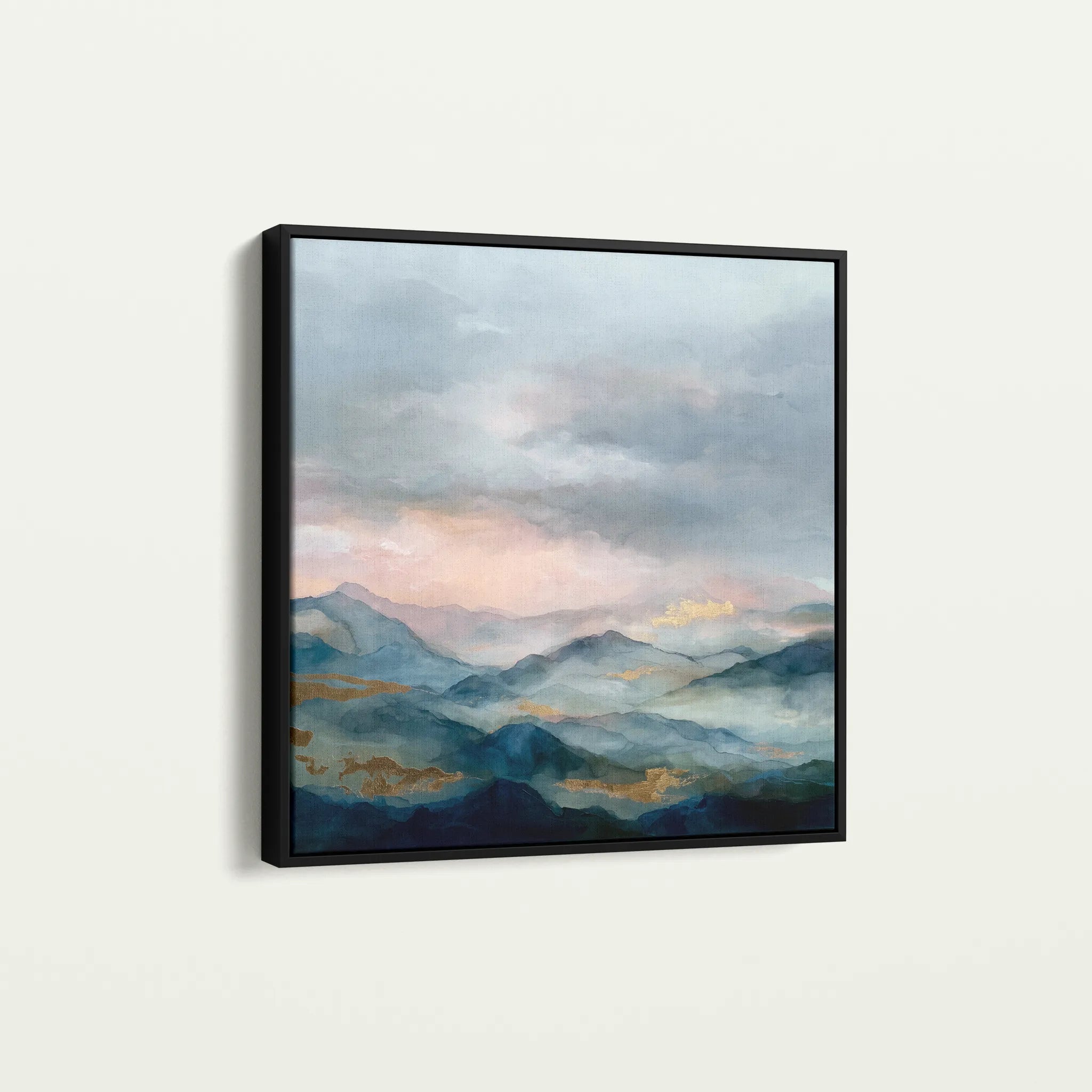 Abstract 1164 Canvas Art 60 x 60 cm / Black