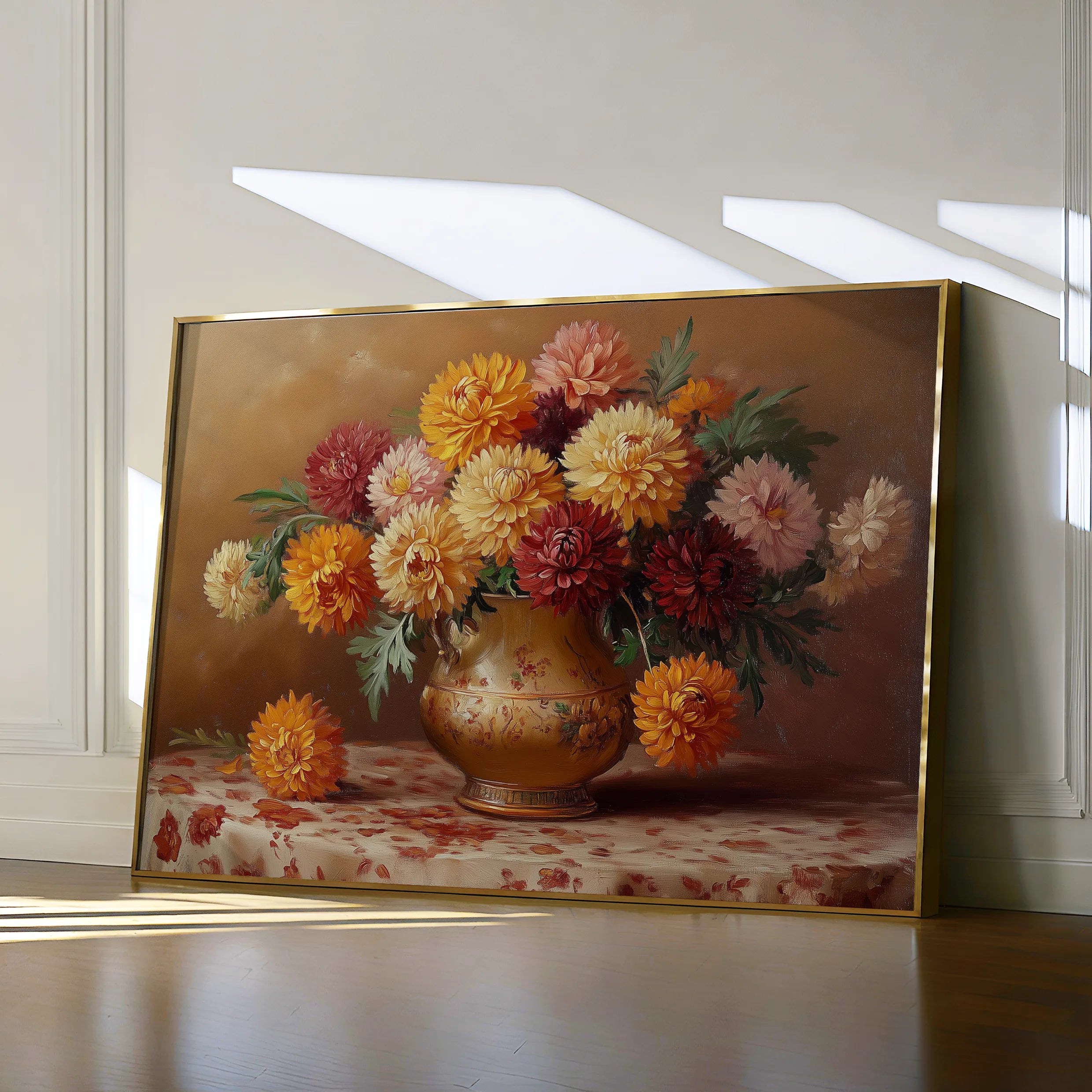 Floral 1164 Canvas Art 60 x 40 cm / Black