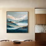 Abstract 1165 Canvas Art 60 x 60 cm / Black