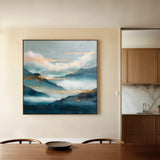 Abstract 1165 Canvas Art 60 x 60 cm / Black