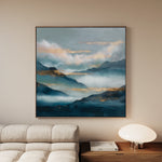 Abstract 1165 Canvas Art 60 x 60 cm / Black