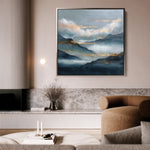 Abstract 1165 Canvas Art 60 x 60 cm / Black