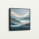 Abstract 1165 Canvas Art 60 x 60 cm / Black