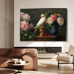 Floral 1165 Canvas Art 60 x 40 cm / Black